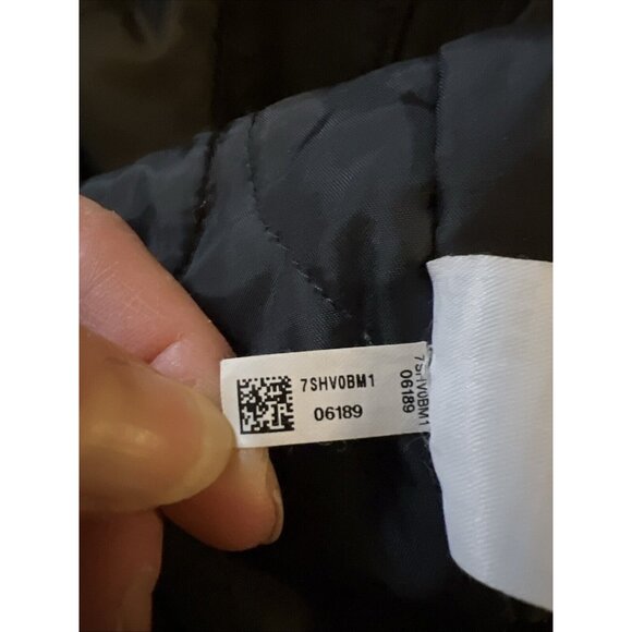 AMERICAN EAGLE Men’s LT Black Canvas Full Zip Hooded Quilted Jacket - Picture 10 of 11